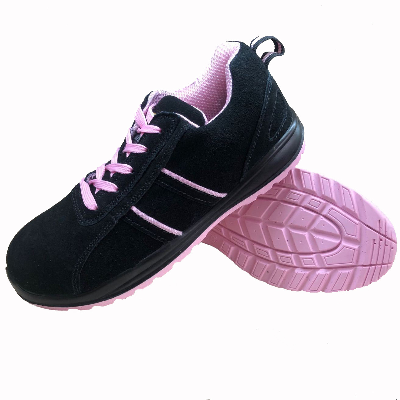 Women's fashionable safety shoes with LACES, work safety shoes, construction site protection shoes, and low-top shoes with steel toe caps Specification image