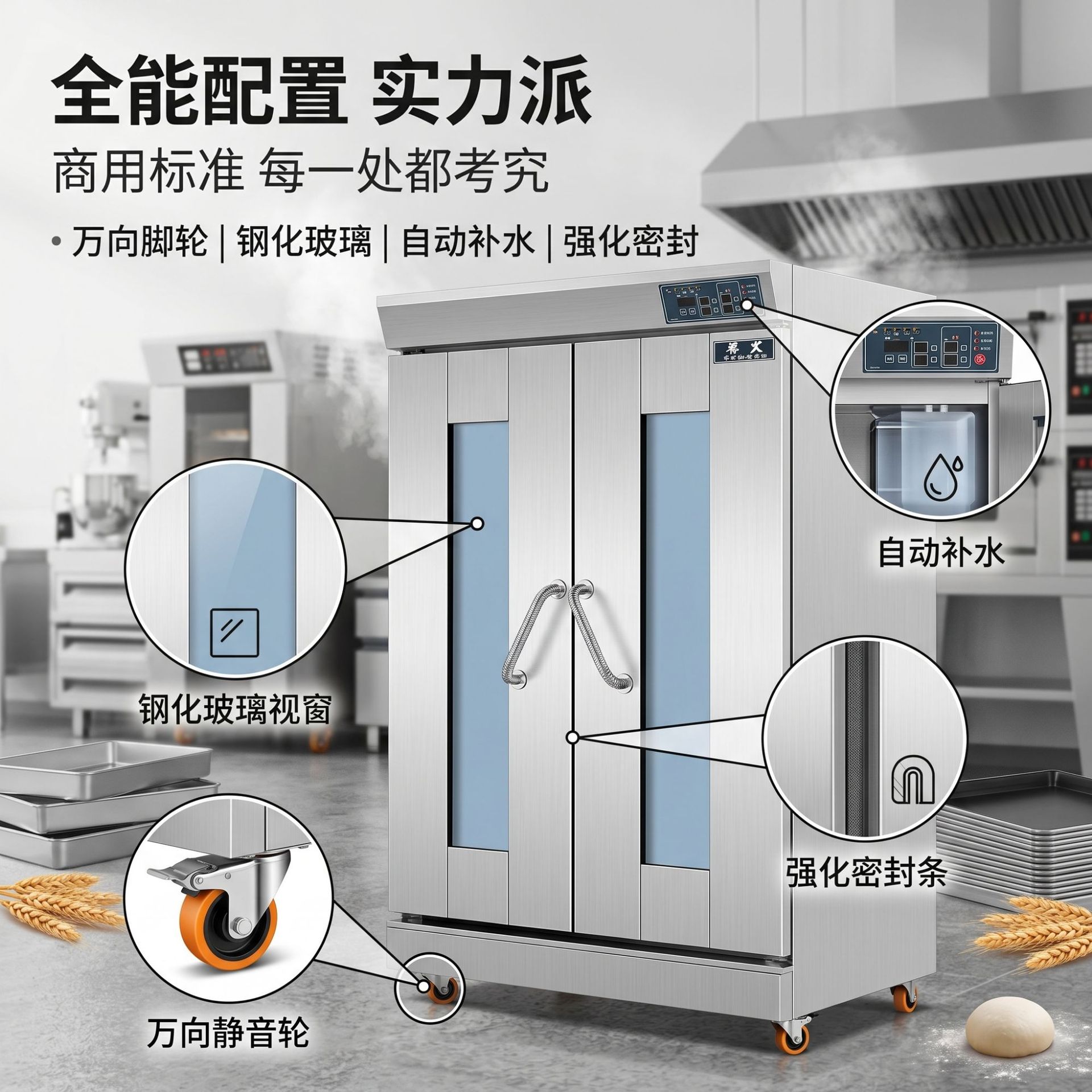 Luxury computer board fermentation box, commercial double-door proofing box, bread and steamed bun constant temperature and humidity fermentation cabinet manufacturer Application Scenario