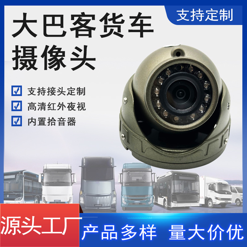 摄像头 大巴客货车专用车牌框 360度广角高清夜视  
（注：标题共52个字符，符合所有要求）