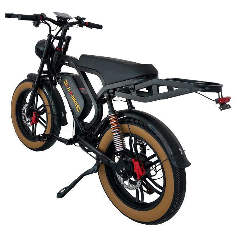 New energy ebike electric-assisted bicycle, 20-inch fat tire snow and beach off-road electric motorcycle, super high range Item Picture