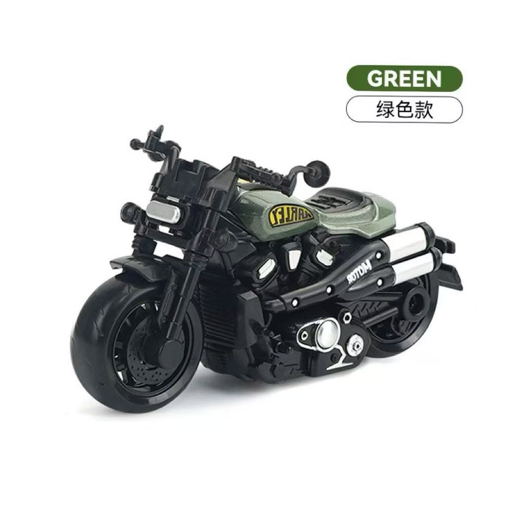 Wholesale of children's simulation motorcycle, rebound alloy car model, claw toy, decorative items, keychain, claw machine toys details Picture