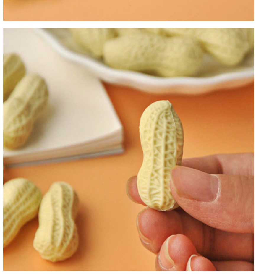E-0000 Spoof Creative stationery, cute imitation peanut eraser, loose pencil eraser, student gifts and prizes Specification image