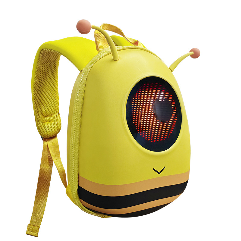 loy Cross-border New LED children's backpack, DIY animation, smart and cute outdoor casual bag and schoolbag for kids Item Picture