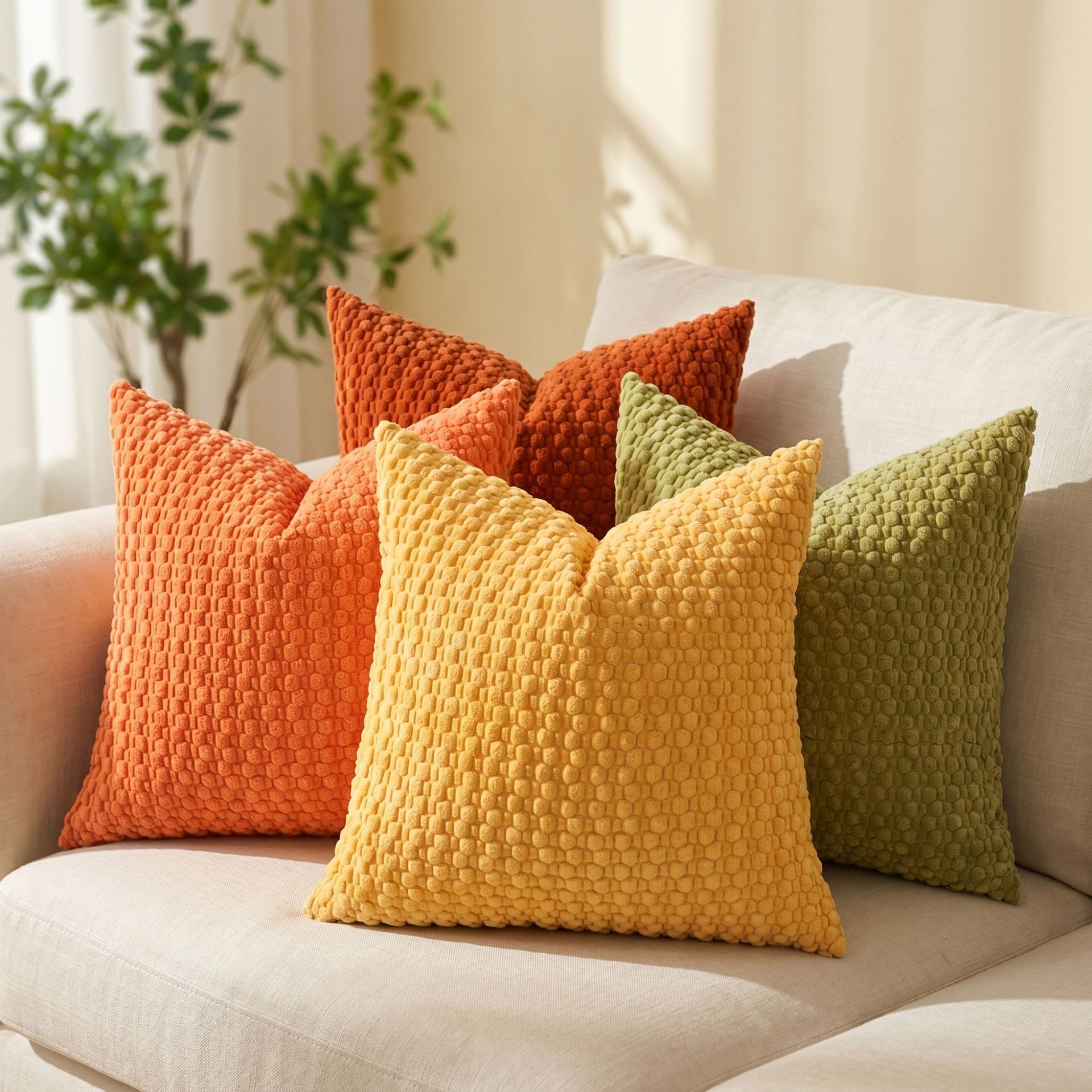 Best-selling bubble granule corduroy throw pillow cushion cover for living room sofa cushion cover wholesale Amazon pillowcase without core