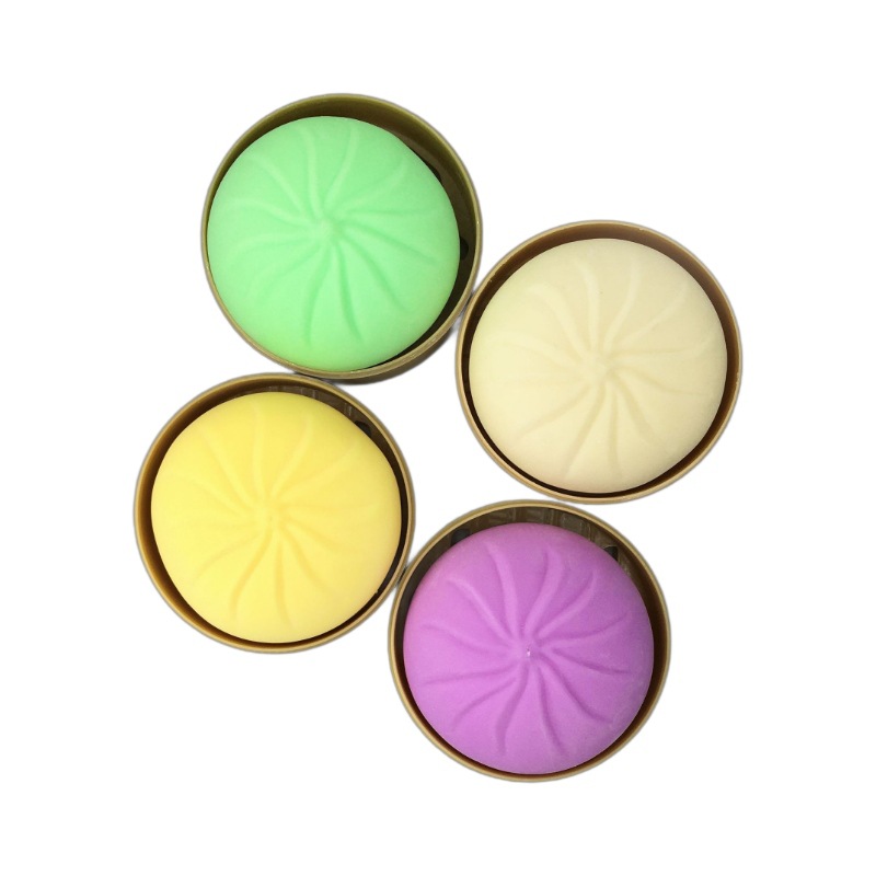 The popular online celebrity TPR stress-relieving simulation food steamed bun kneading fun Stress-relieving rebound pranking char siu bun flour release toy Item Picture