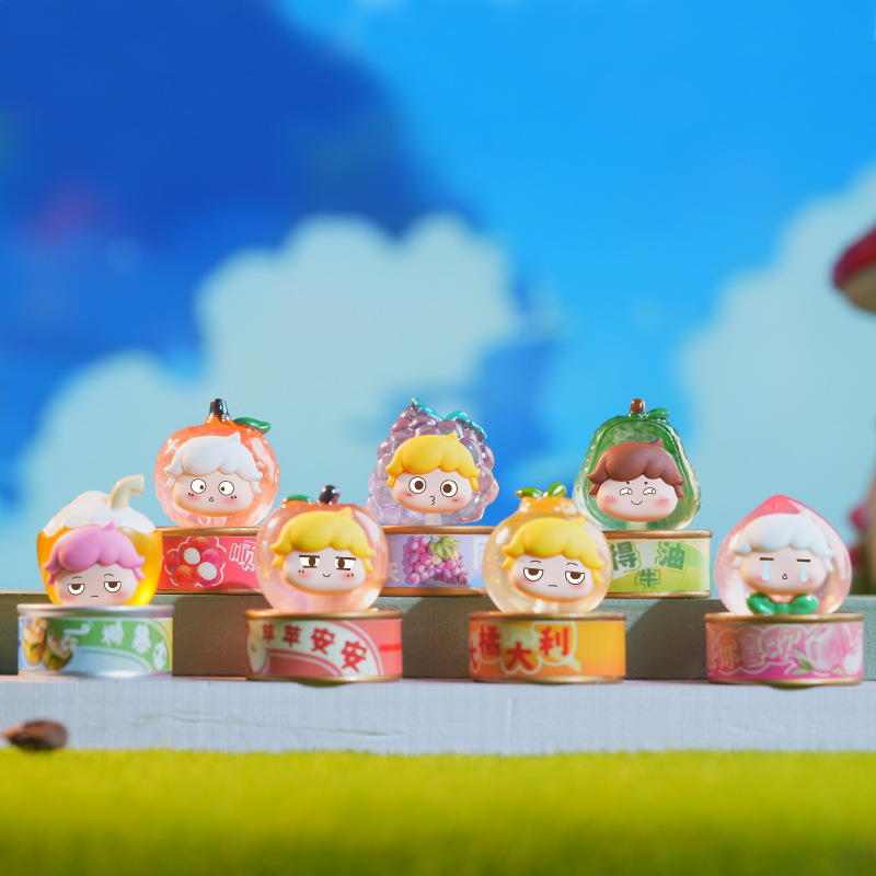 Good Luck Fruit can blind box, cute small tabletop, trendy decorative items, resin handicrafts, atmospheric decorative items wholesale Specification image