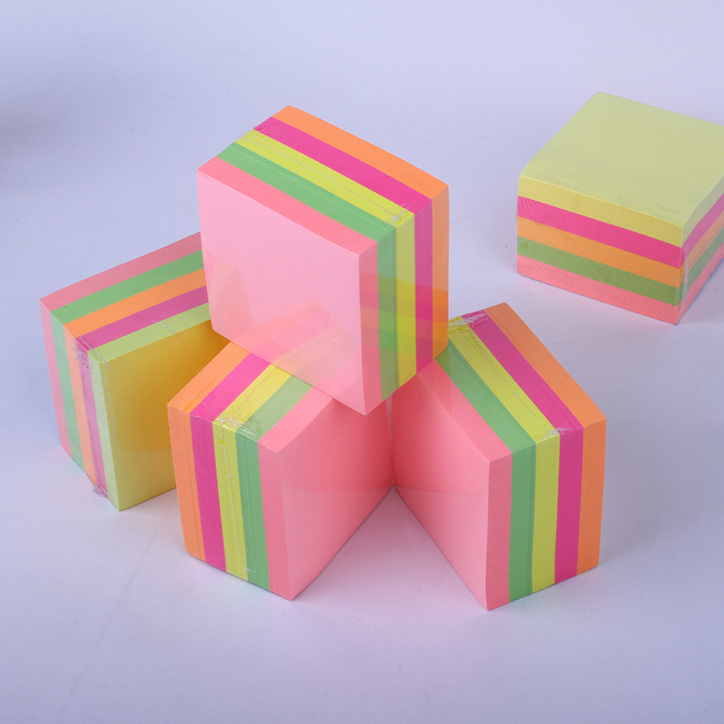 Jiuxing Square thickened 500-page sticky notes, N times sticky notes, strong adhesion, student office stationery wholesale details Picture
