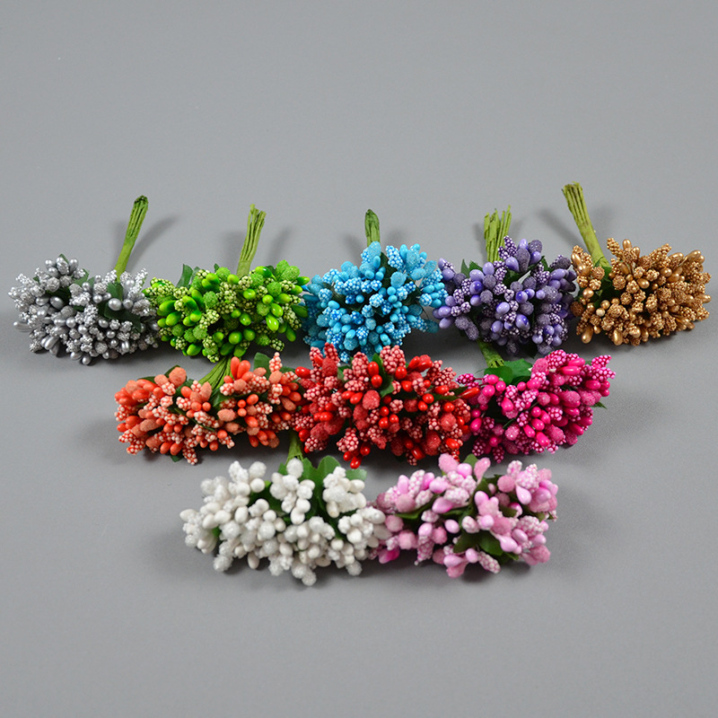 仿真小浆果水晶玻璃珠面珠喜糖盒装饰手工diy花环胸花手腕花制作