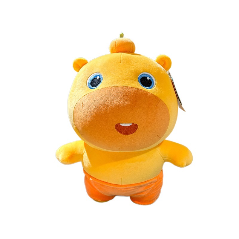 正版多爱水豚噜噜毛绒玩具公仔挂件小玩偶睡觉布娃娃搞怪生日礼物白底实物图