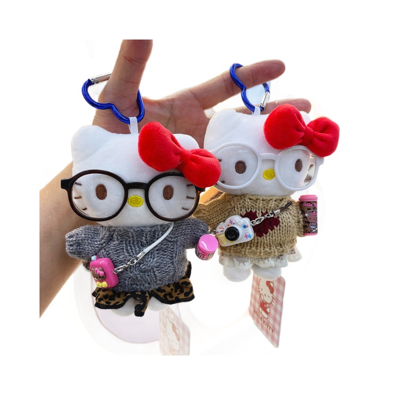 【 Authentic 】hellokitty plush bag Pendant for Girls, KT doll, Birthday gift, kt Cat Item Picture