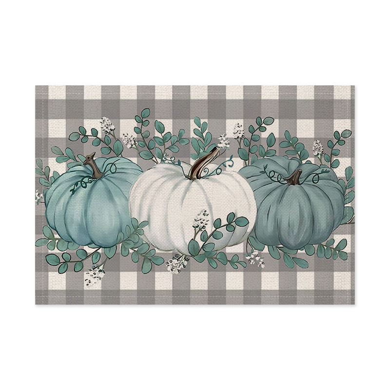 Autumn-themed papygrass placemats, Turkish napkins and table MATS, set of table decoration items Item Picture