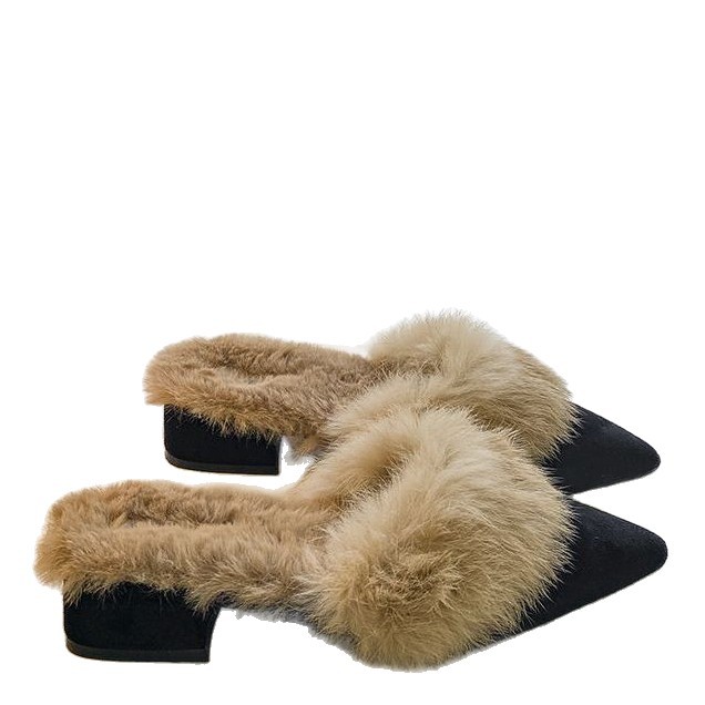 棉拖鞋/棉拖/毛拖/羊毛拖鞋/家居拖鞋毛毛白底实物图