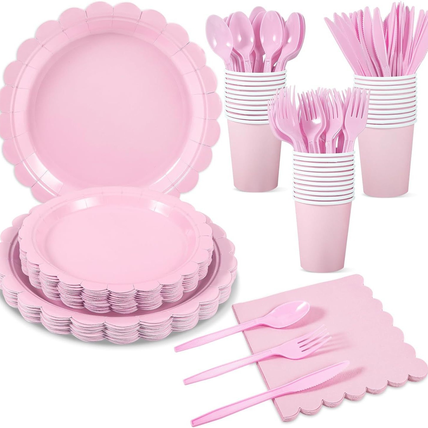 一次性餐具/一次性碗筷/纸杯纸盘/生日蛋糕餐盘/一次性碗产品图