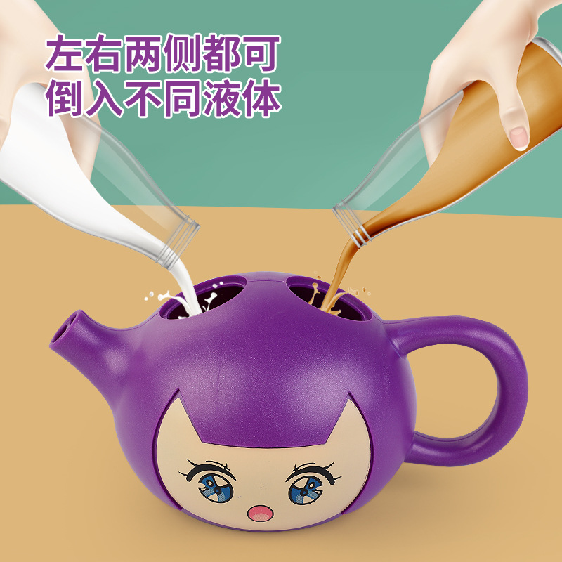 The Magic teapot glass tea brewing set, tea stove, teapot, glass tea brewing teapot, and glass tea boiling ware are portable and practical details Picture