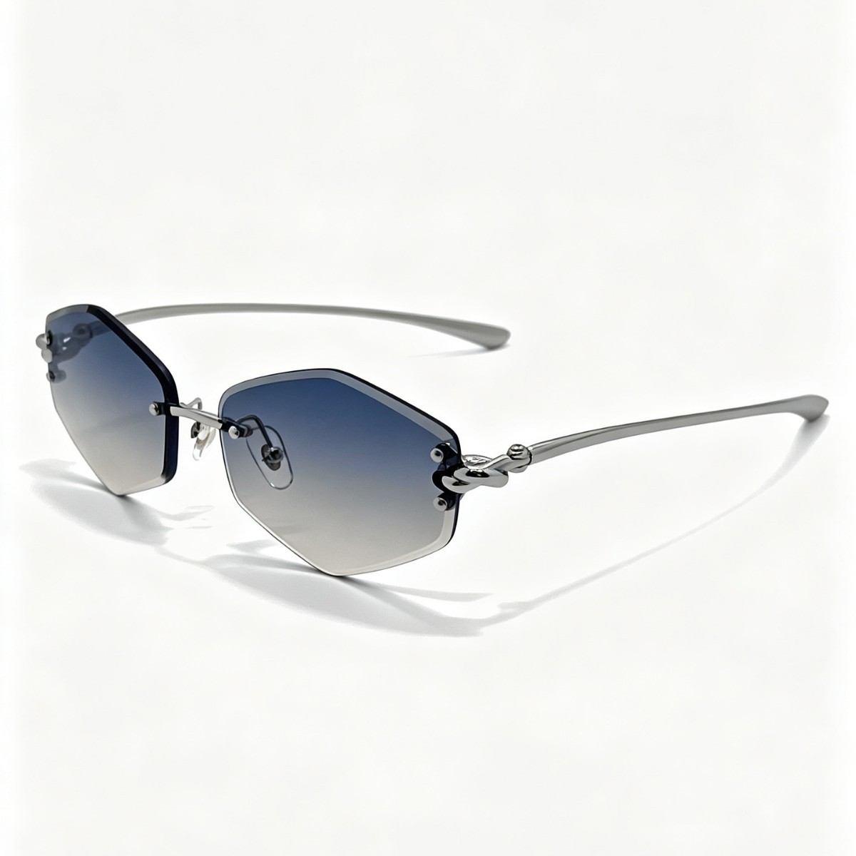 Fashionable polygonal sunglasses for women and men, polarized sunglasses with prescription, trendy and versatile eyewear accessories Item Picture