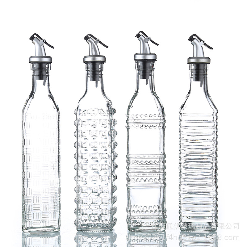 Jarra de aceite de vidrio transparente botella de perfume botella de espumante botella de aceite esencial caja de vidrio de agua embotellamiento universal Item Picture