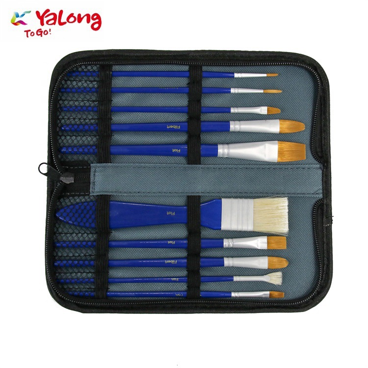 Yalong Classic Professional Painting 11-piece Set of Acrylic oil painting and watercolor Brush Kit