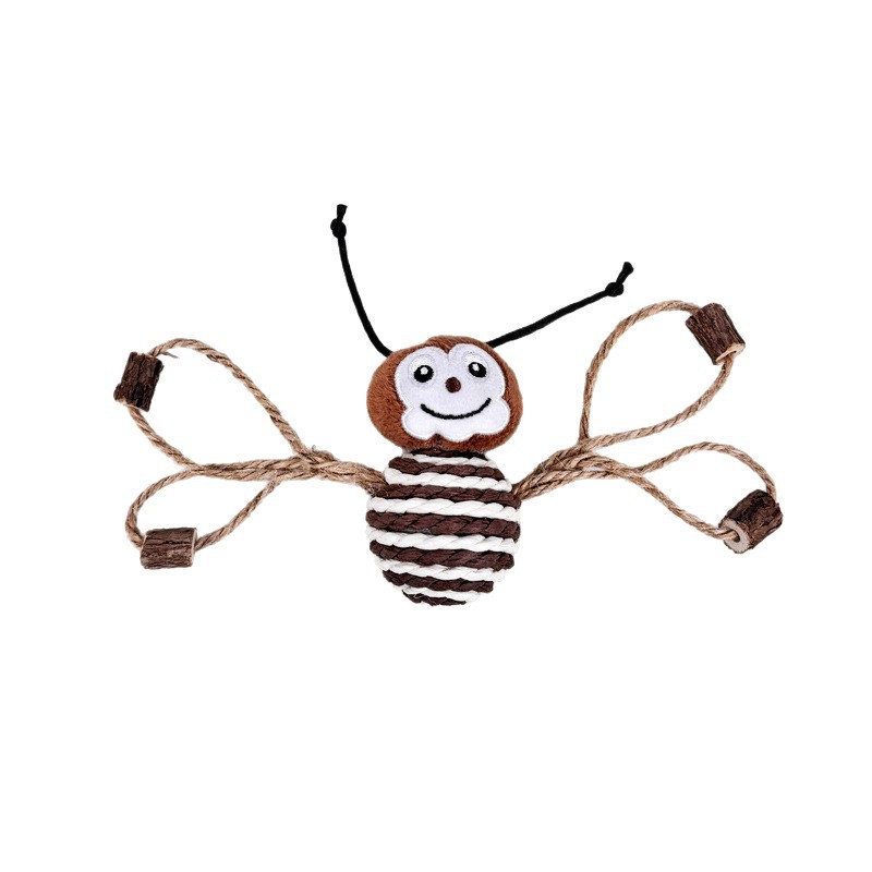 Cat toy Insect Series, Mutianliao plush sound-sounding Sisal balls, pet toy supplies, batch, interact with cats and relieve boredom Item Picture