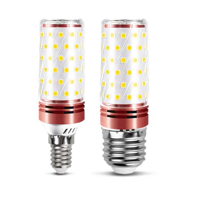 Wholesale of led corn lamps, household high-brightness and high-brightness corn bulbs with screw sockets E27 and E14 three-color variable light corn lamps Item Picture