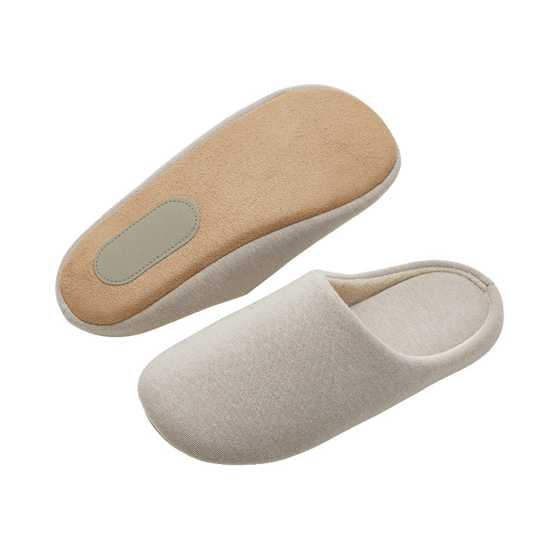 Youtiao Japanese-style four-season silent slippers for women, soft soled cotton and linen cotton slippers for guests, office, home, indoor flooring for men Item Picture