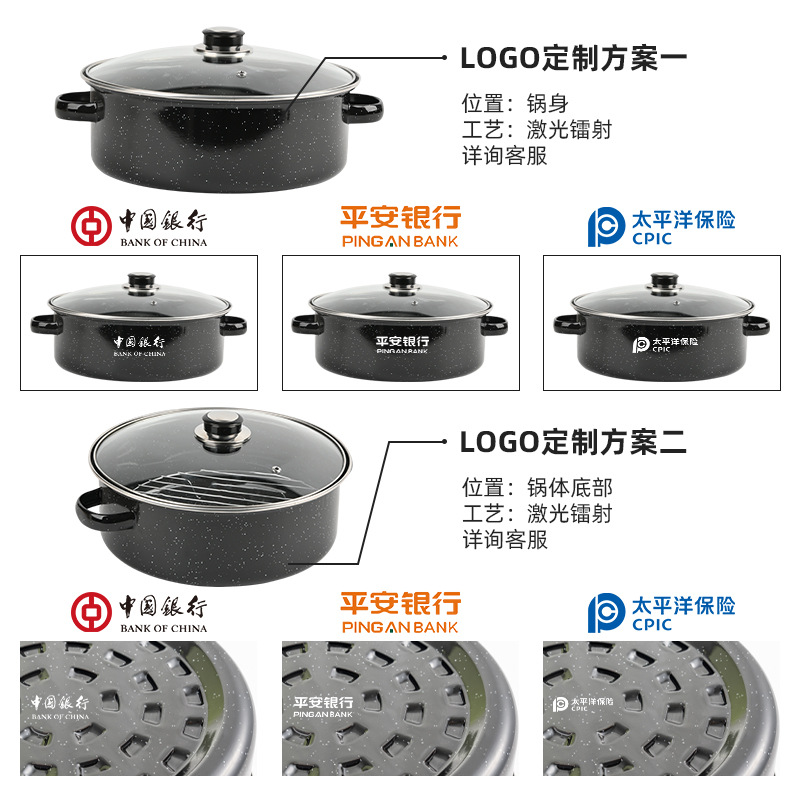 Fengsheng enamel barbecue pot, sweet potato and roasted meat plate, barbecue grill, barbecue rack, sweet potato and roasted meat pot, one-piece consignment Application Scenario