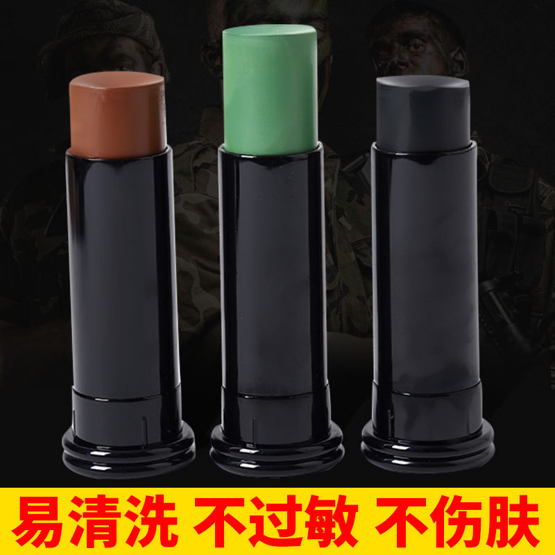 Camouflage oil, three-color camouflage oil, military camouflage outdoor oil paint pen, facial oil paint, stage performance drama oil cream, camouflage pen details Picture