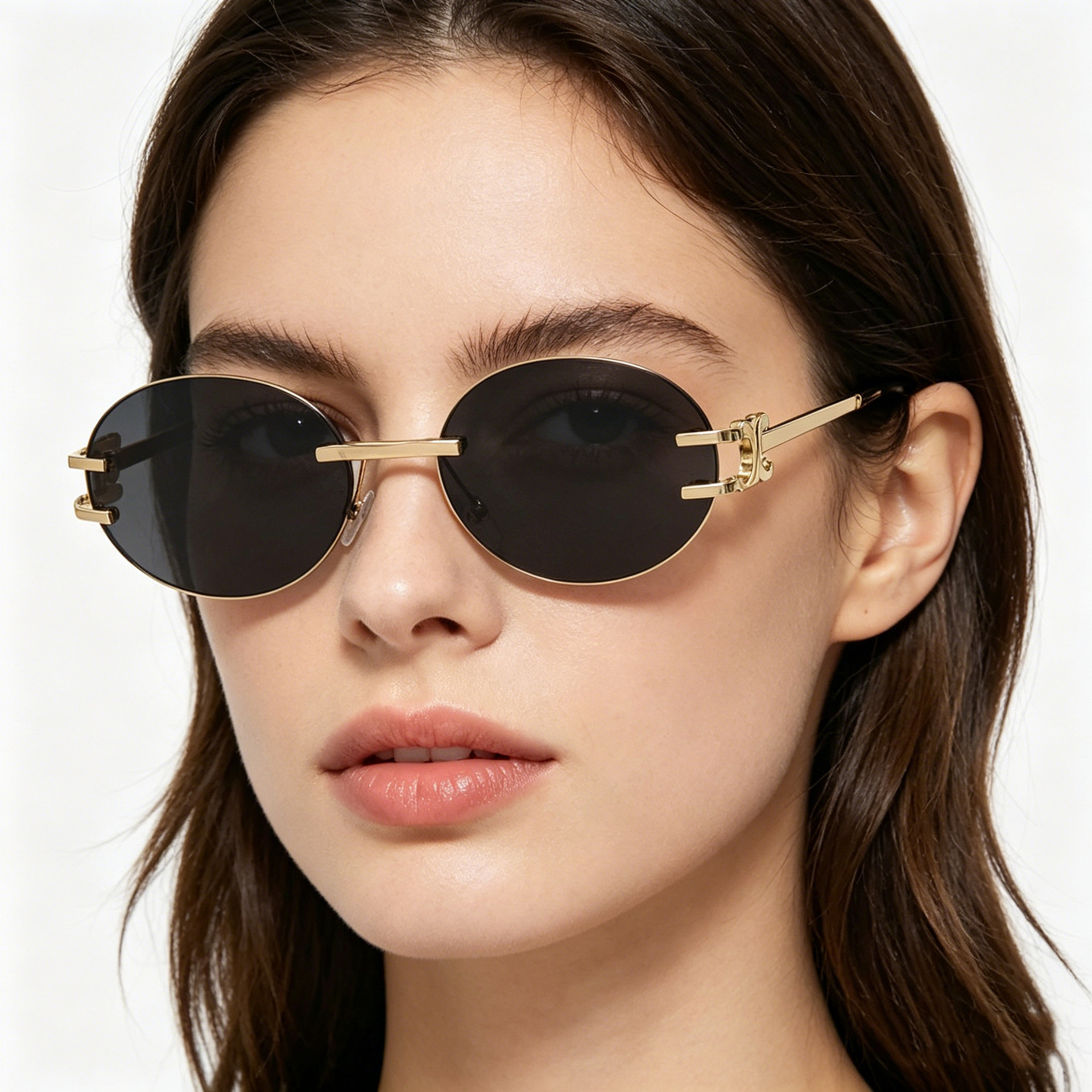 2026年新品时尚太阳镜欧美椭圆形墨镜潮男女同款眼镜跨境glasses