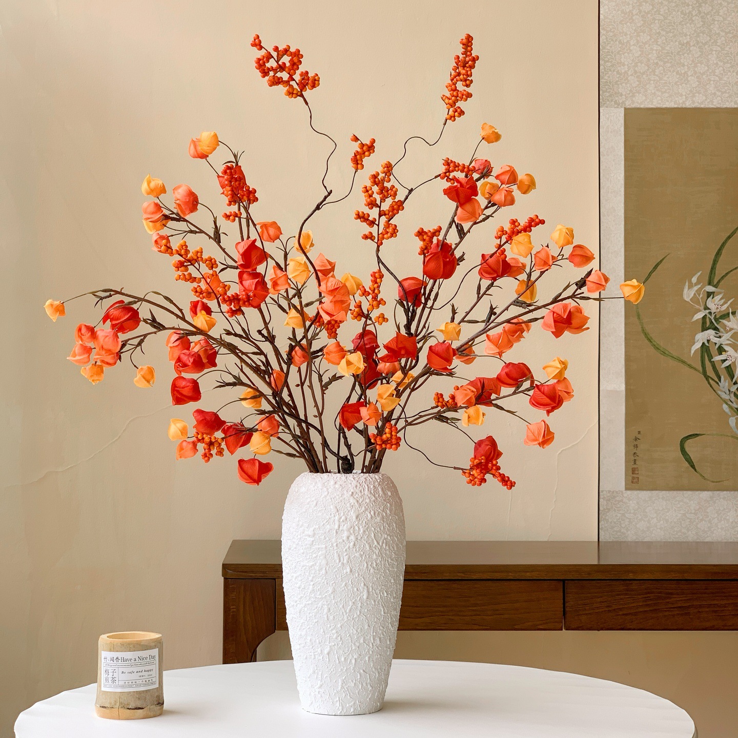 仿真花/多肉仿真花/造景用品/人工植物/牡丹花仿真花细节图