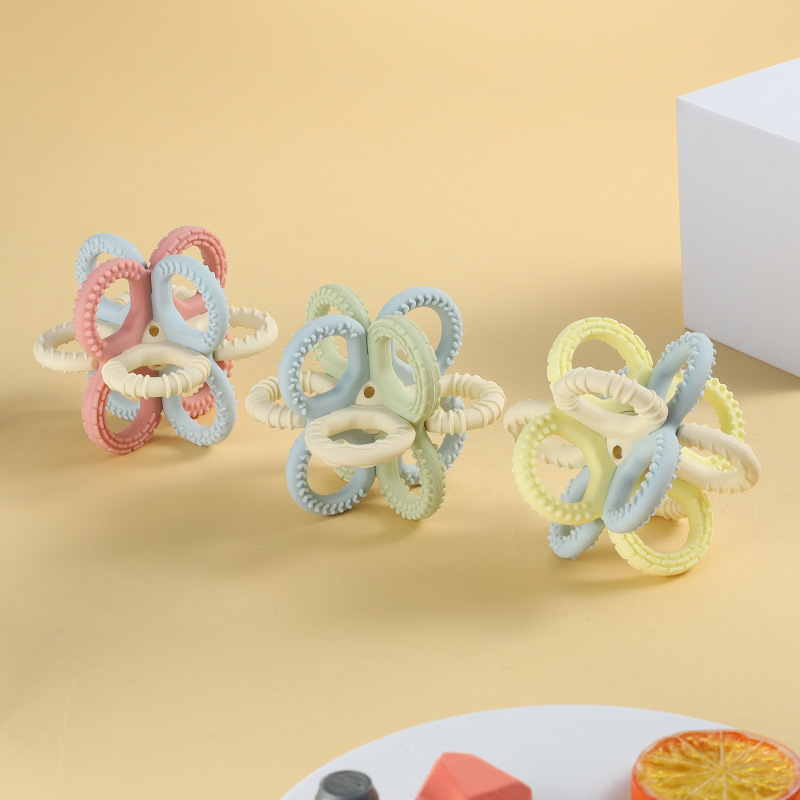 婴儿硅胶喂养餐具/彩虹多巴胺硅胶/家政保洁相关用品/新生儿礼盒套装产品图