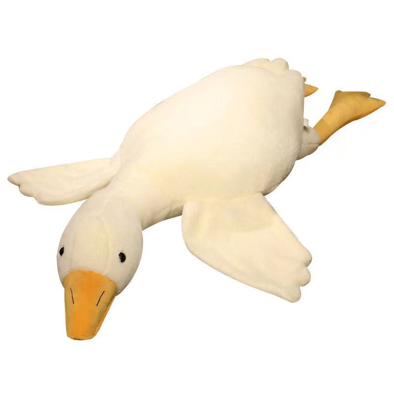 Wholesale of plush toys, popular white goose throw pillows, plush toys, dolls, gifts and cute pets Item Picture