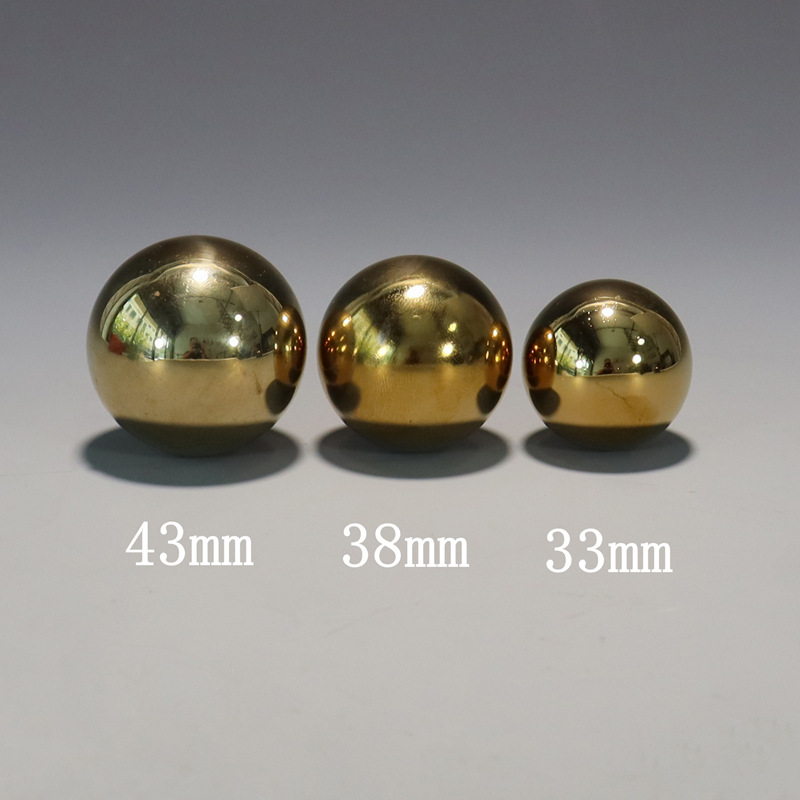 Baoding iron ball chrome-plated solid hollow bell sound middle-aged and elderly leisure sports gift hand-spun massage fitness handball Specification image