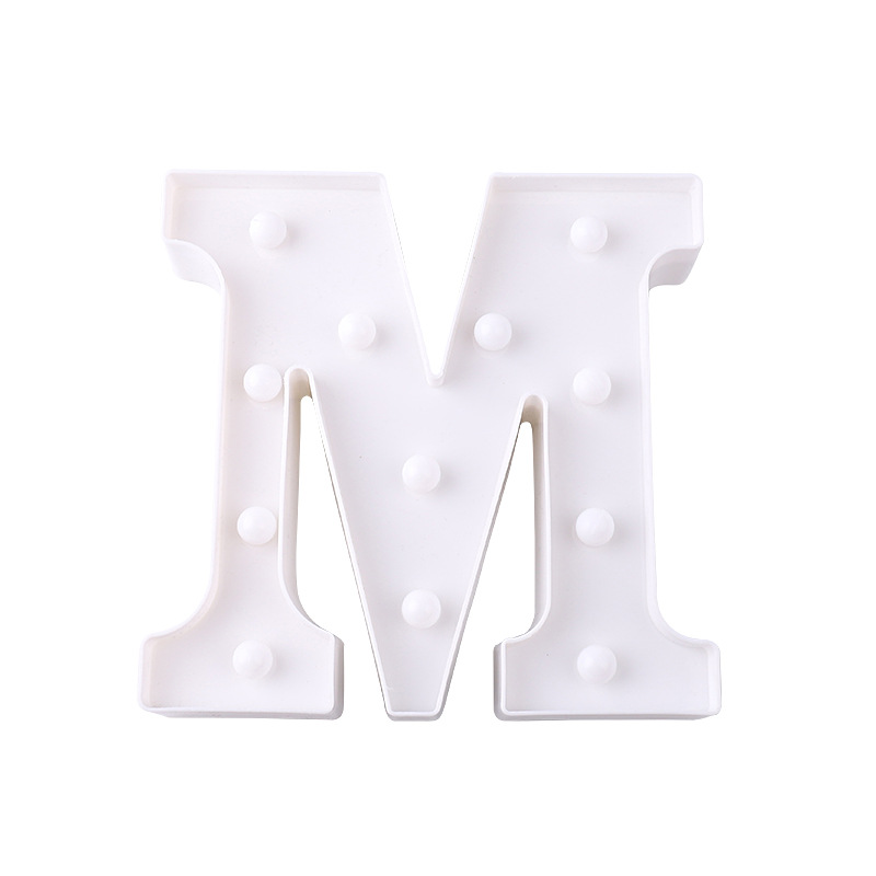 Factory wholesale 26 English letter lights, LED symbol shaped lights, wedding night lights, birthday proposal and confession lights Item Picture