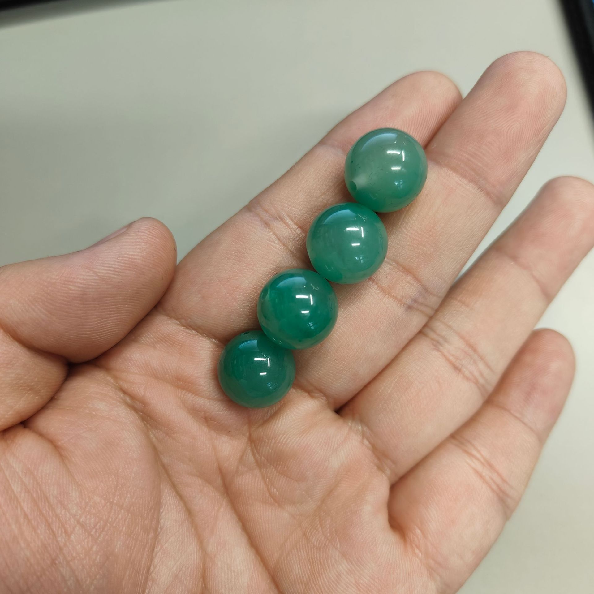 Natural African jadeite loose beads, round beads jewelry, necklaces, beads, handcrafted bracelets, diy bracelets, gift wholesale details Picture