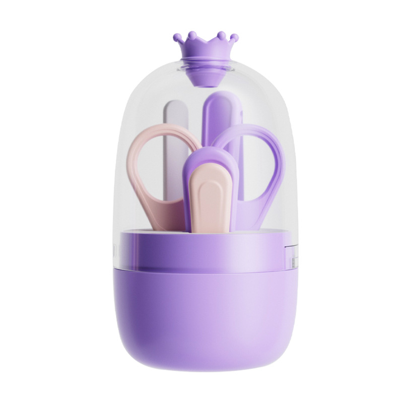 婴儿指甲剪套装新生儿宝宝指甲刀儿童指甲锉剪刀防夹肉指甲钳礼品