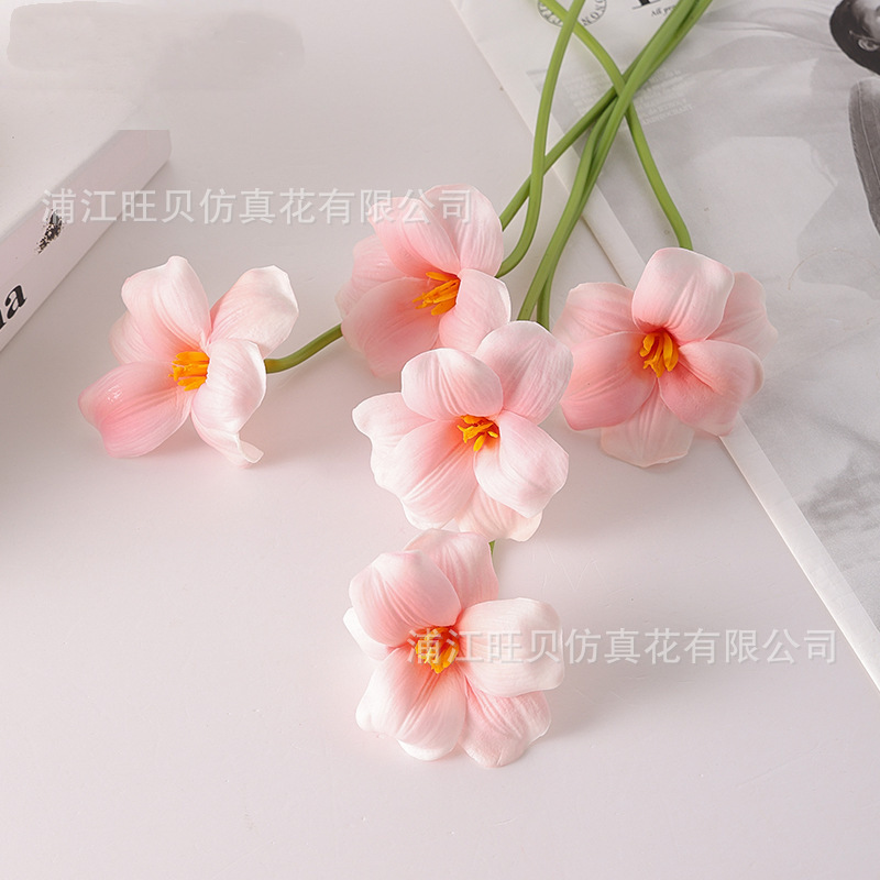 仿真花/仿真花女2022森系/毛线手工花/夏威夷花环/假花细节图
