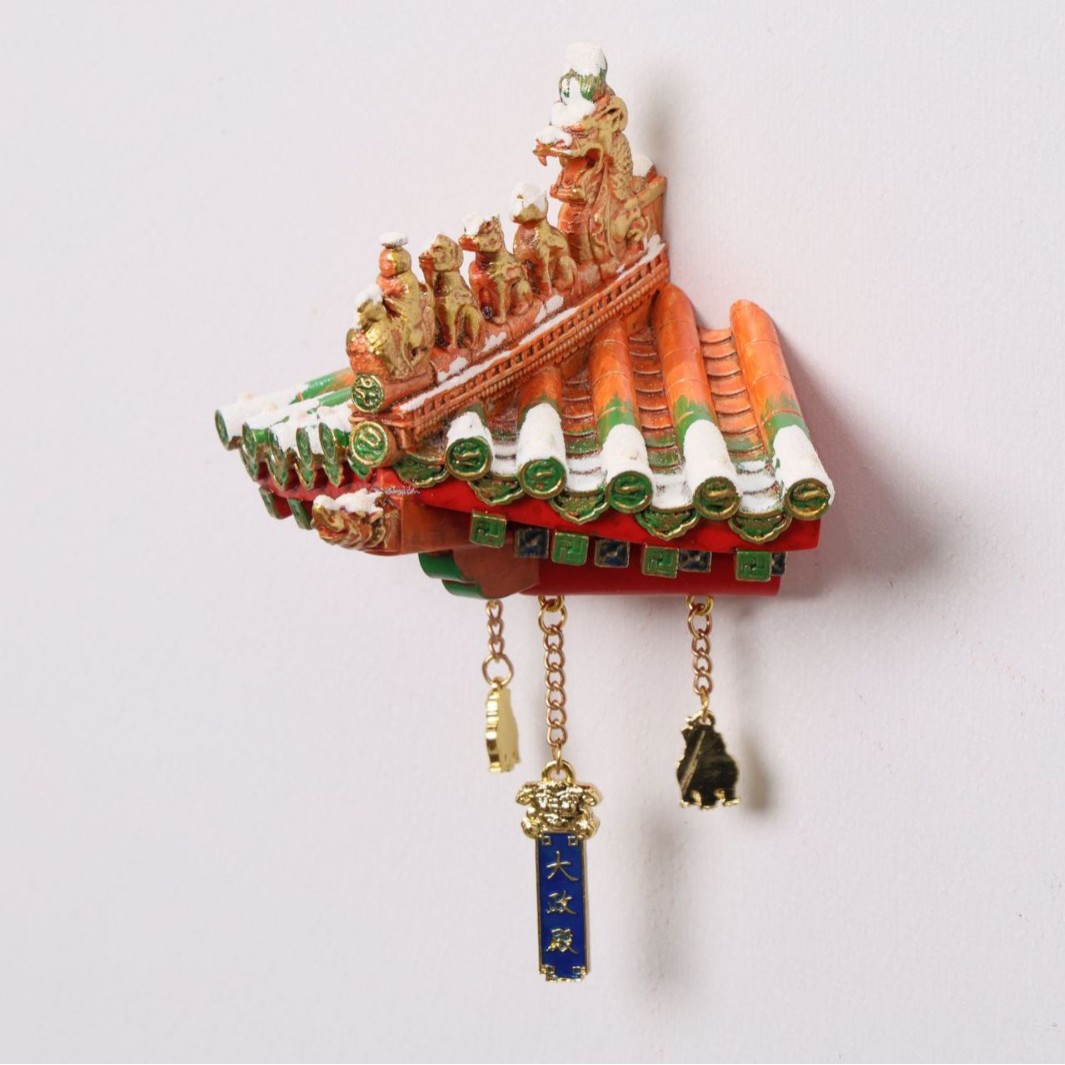 Dazheng Hall refrigerator magnets with exquisite details and ancient-style decoration. Direct supply from the manufacturer, one-piece consignment. Welcome to inquire. Application Scenario