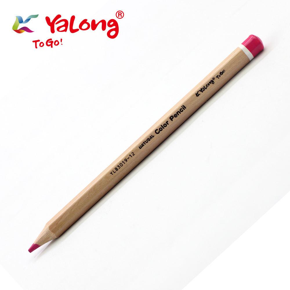 Yalong Solid Wood Colored Pencils, natural wood hexagonal large set design, colored pencils, children's drawing lead Item Picture