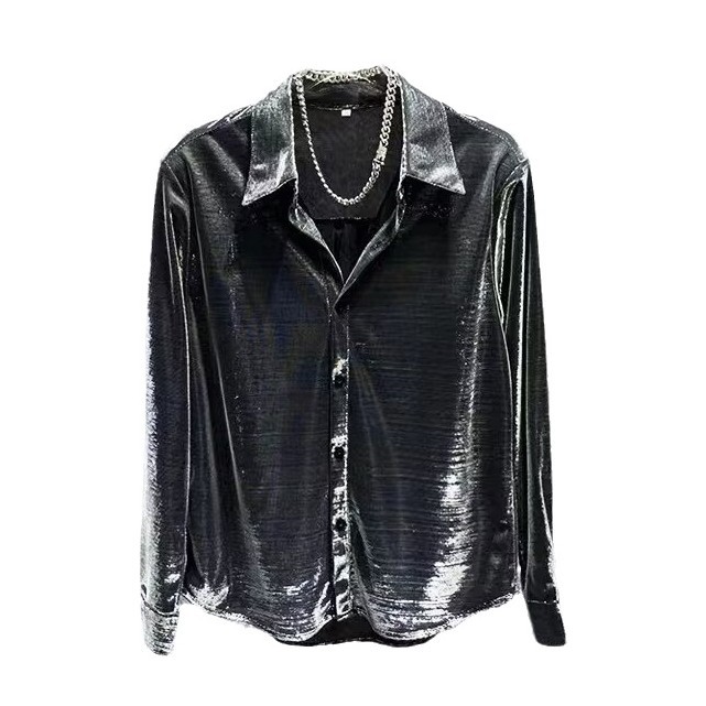 衬衣男长袖休闲/衬衫男士长袖休闲/衬衫/服装/衬衣男士长袖休闲白底实物图