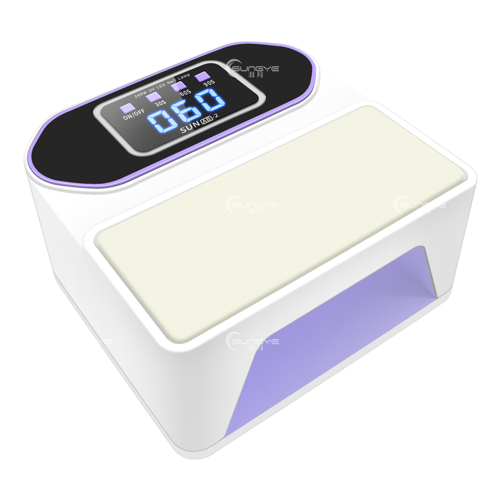 The new cross-border AB-2 nail phototherapy machine with a hand pillow is specially designed for nail salons. It features 288W high power and dries quickly without blackening your hands Item Picture