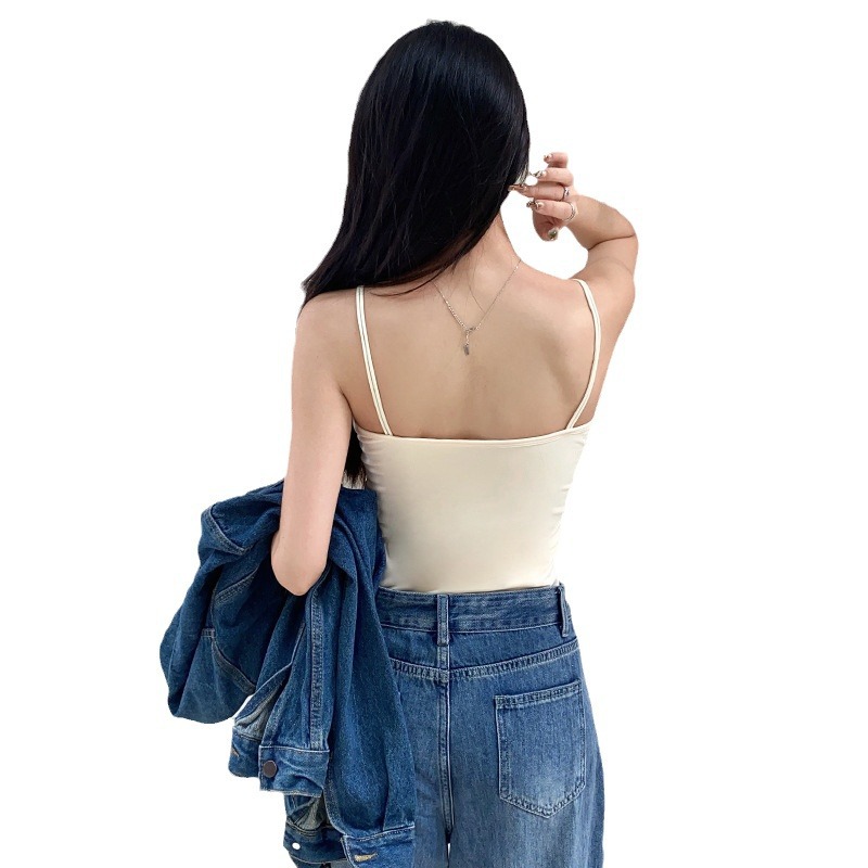 碎花裙/K&H/背心/吊带白底实物图