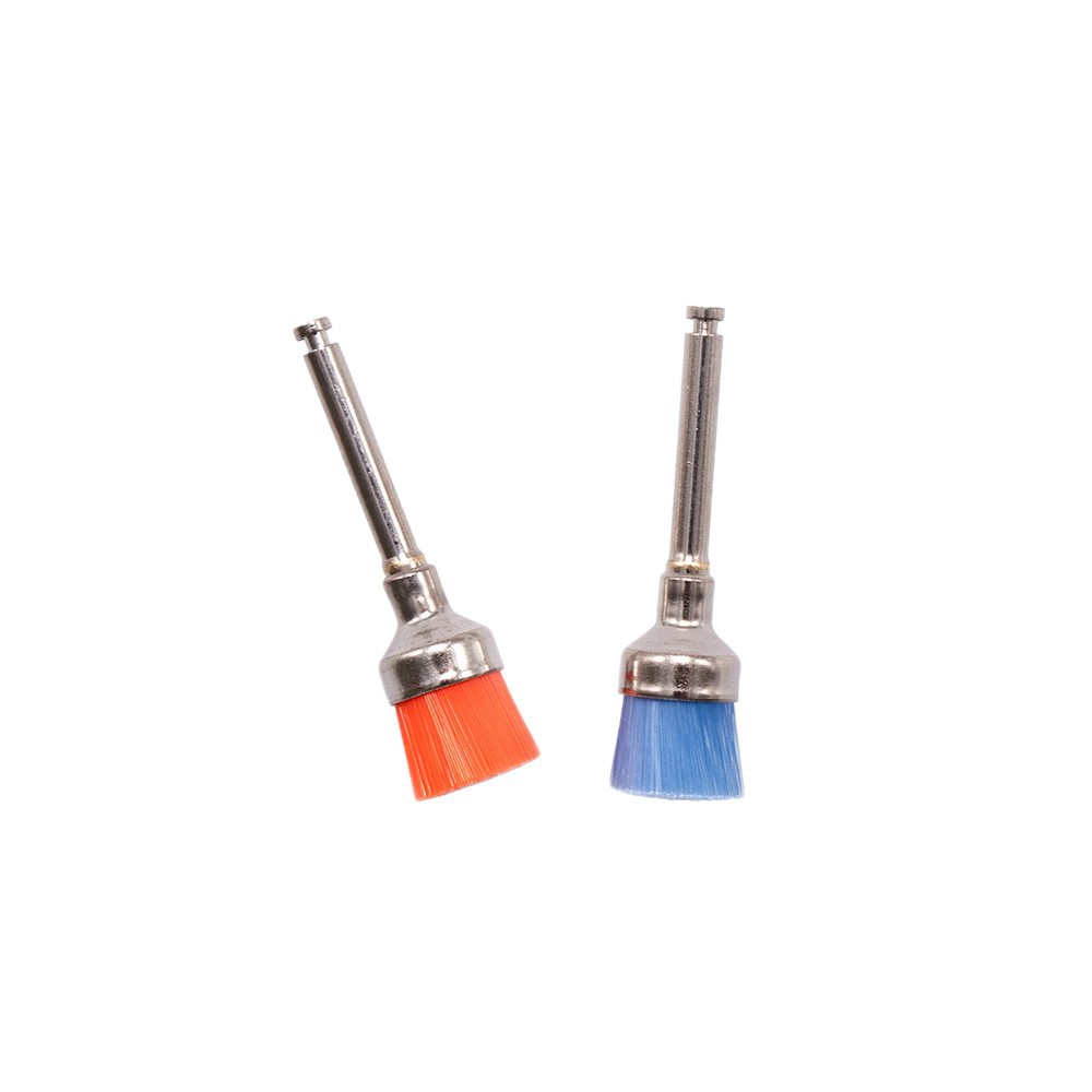Cross-border exclusive dental disposable consumables, dental materials, color polishing brushes, nylon color polishing flat head brushes Item Picture