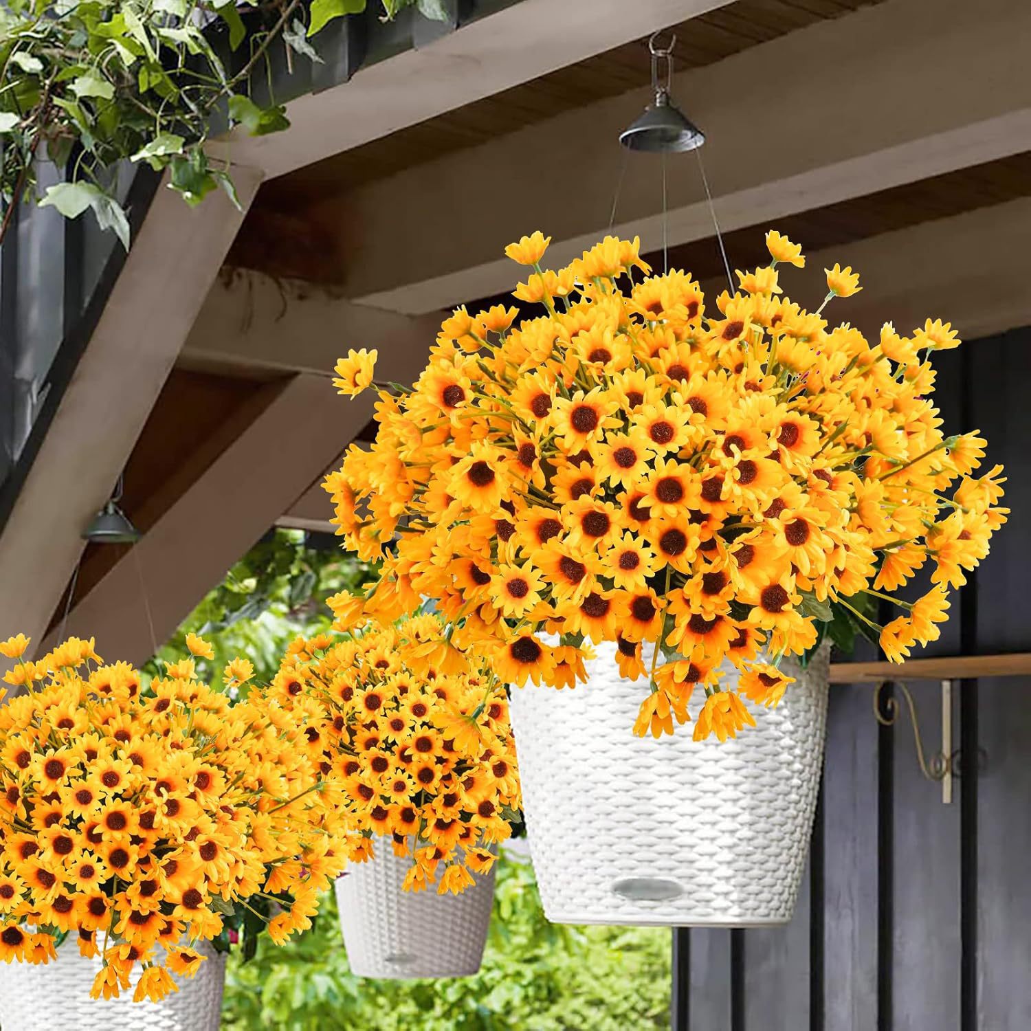 Cross-border artificial sunflowers, sunflower artificial flowers, small sun home, hotel, wedding decoration artificial flowers and artificial flowers wholesale - 3