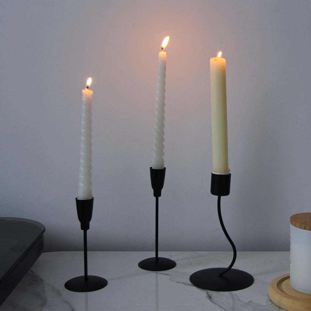 Specialized simple and romantic home dining table decoration, home light luxury style candlestick display, retro candlelight dinner prop details Picture