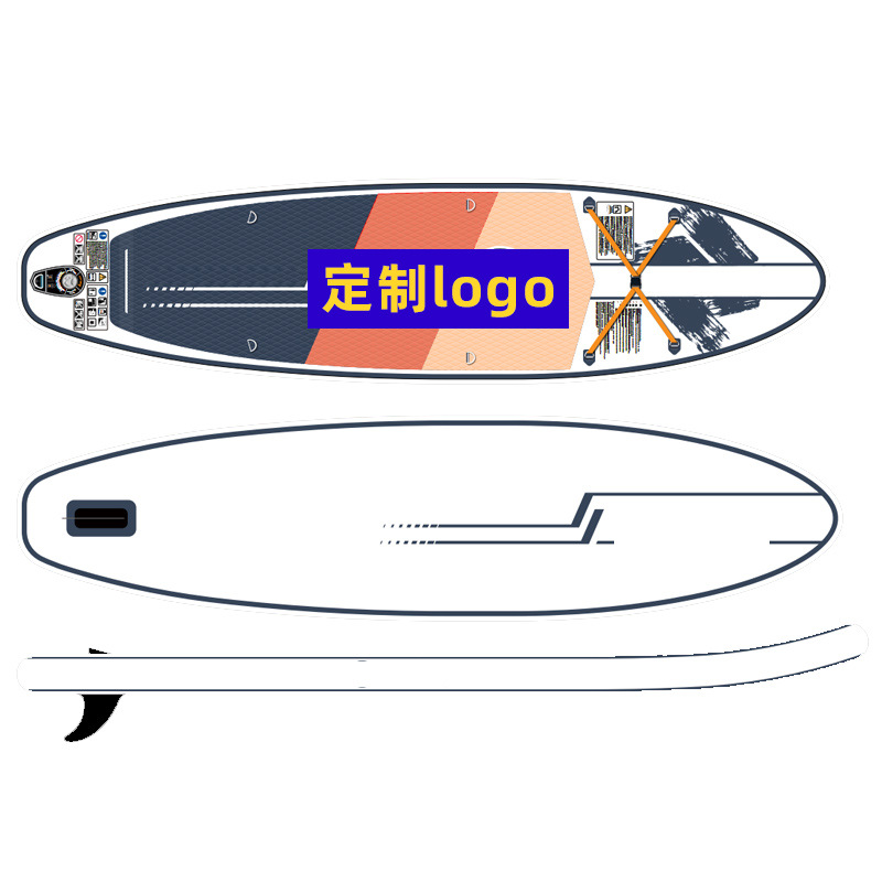 江苏博浪户外跨境电商亚马逊工厂定制SUP冲浪板320*81*15白底实物图