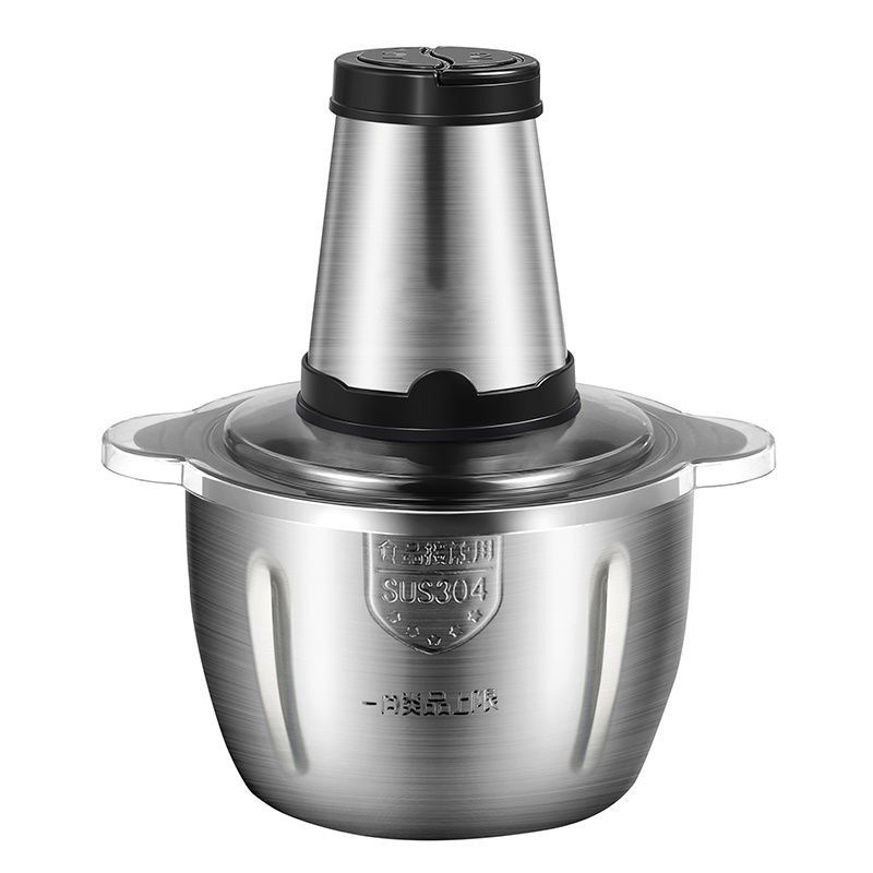 Multi-functional household electric meat grinder, fully automatic stainless steel meat grinder, complementary food mincing, garlic paste cooking, meat mincing machine Item Picture
