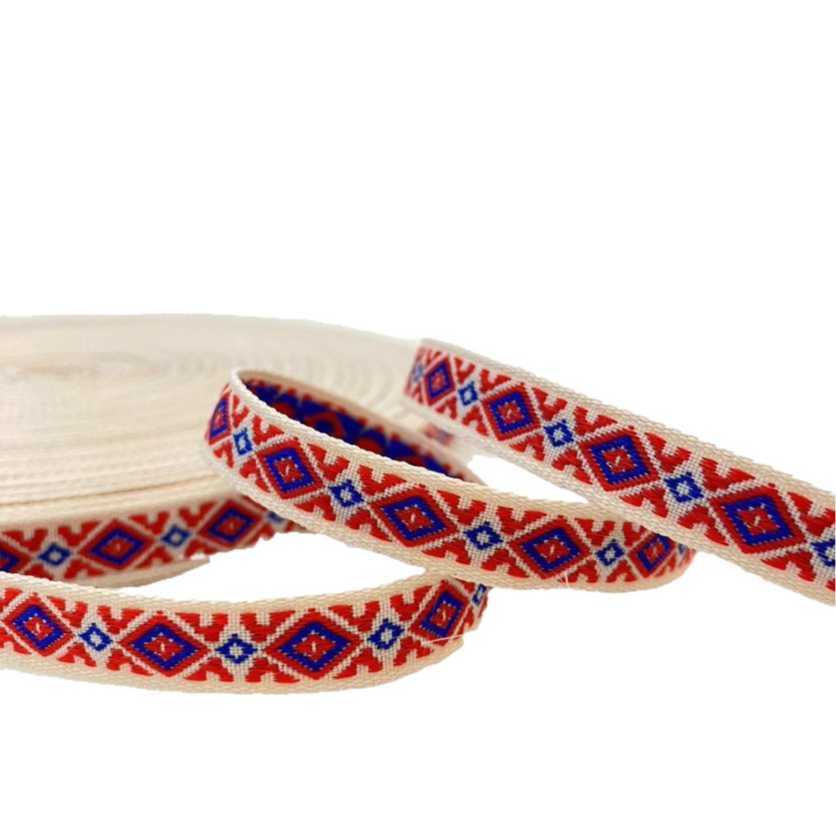 1.0--1.3cm多款式民族风复古提花刺绣织带民族演出服装服饰辅料白底实物图