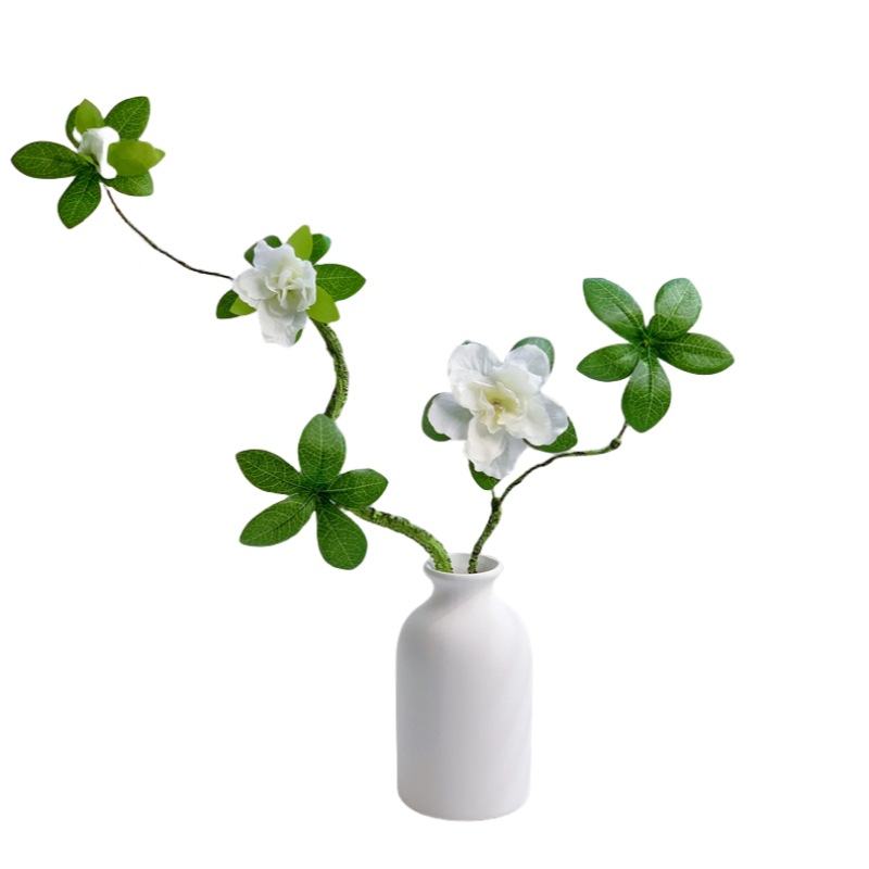 Cream-style living room artificial green plants, high-end light luxury rhododendron artificial flowers, artificial flowers, office ornaments, artificial plants for interior Item Picture