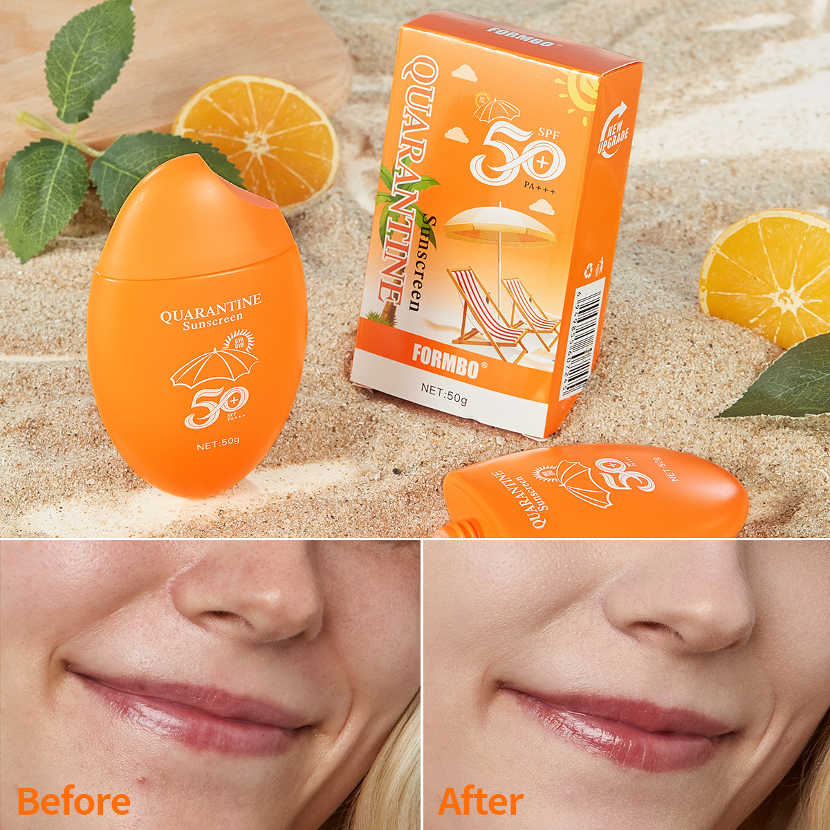 【 Cross-border Exclusive 】FORMBO Protective Cream - Outdoor UV Protection, Refreshing Quick-Forming Film, Moisturizing Protective Cream Wholesale Specification image