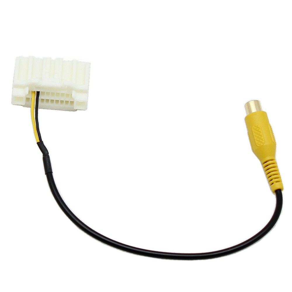 备用摄像头RCA输入视频线束适用克莱斯勒 吉普汽车电子配件电缆                             白底实物图