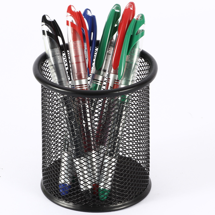 Socket straight liquid plastic water-based pen 0.5MM signature pen black blue red 203 water-based pen water expansion 12 pieces per box details Picture